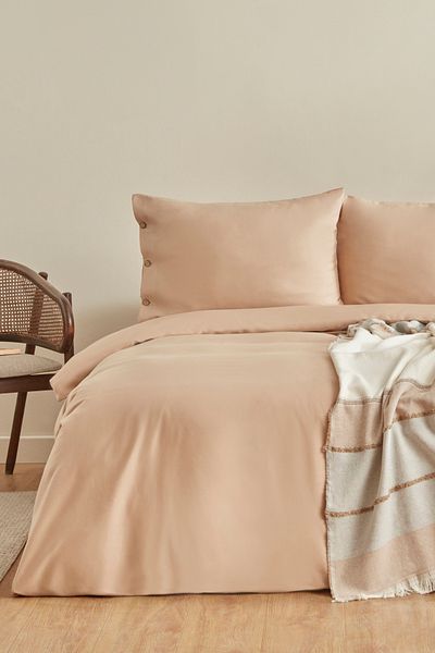 Karaca Home Nevada Double Crepe Duvet Cover Jacquard Pique Set Beige
