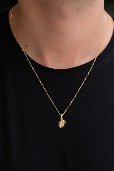 Cenova Jewelry 14 Ayar Altın Küçük Kartal Figürlü Erkek Kolye Ucu