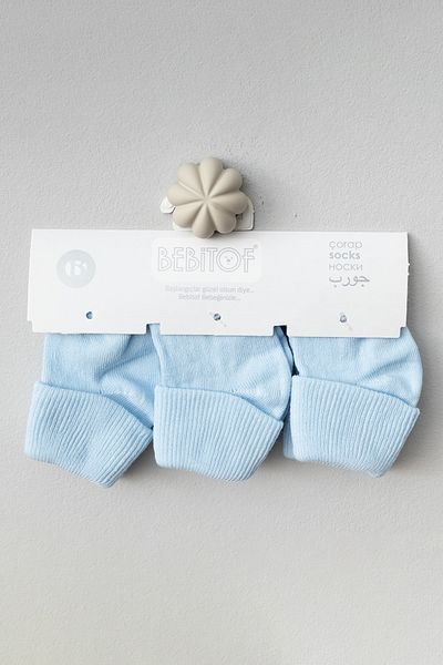 Bebitof 3 Pairs Baby Cotton Curly Socks