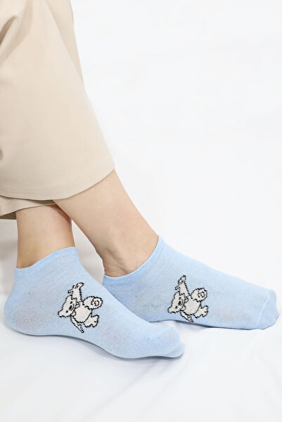 KRAL SOCKS 8 Pairs of Women's Socks Trendy Special Patterned Short Summer Socks