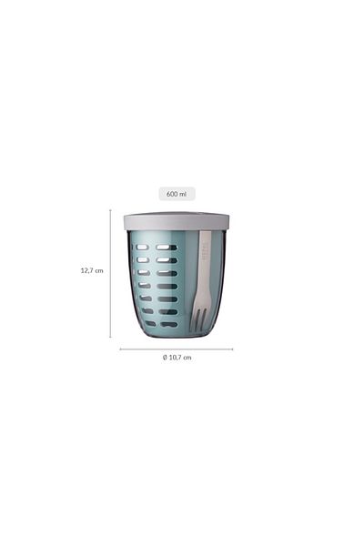 Mepal Fruit & Veggie Pot Ellipse Fruit Vegetable Container 600 ml