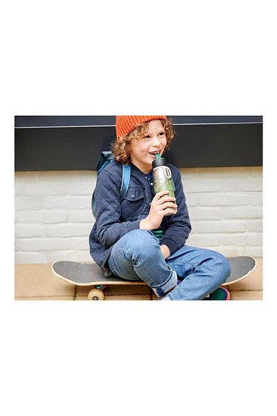 Mepal 350ml Dino - Insulated Bottle Flip up Campus Thermos Water Bottle