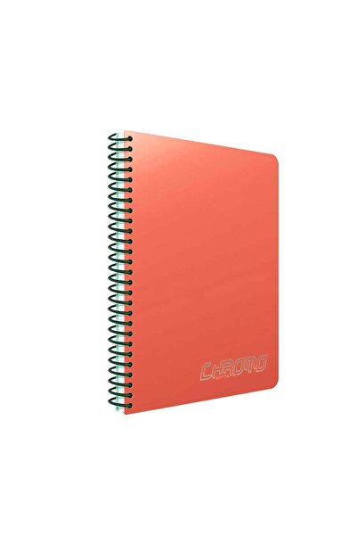 Gıpta Chromo Spiralli Pembe Plastik Kapak 60 Yaprak A4 Çizgisiz Defter