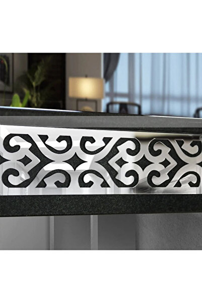 Bir Reklam Pleksi Süs Gümüş Motif Desenli Duvar Tavan Süsü 16 adet