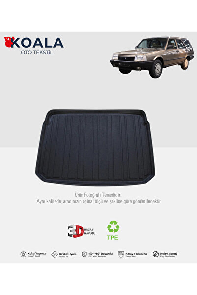 KoalaOtoTekstil Fiat Tofaş Kartal (1988-2002) 3d Koala Bagaj Havuzu