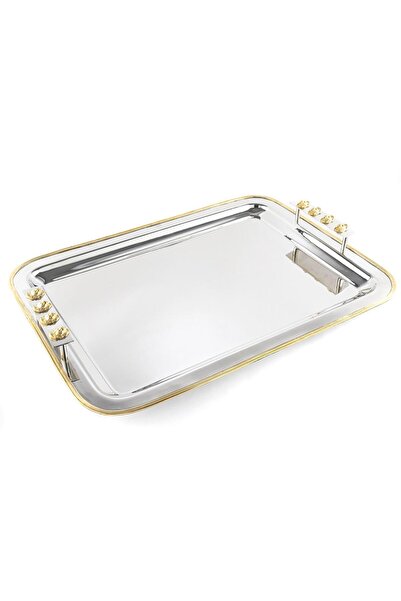 Mikasa Moor Gümüş Dikdörtgen Tepsi 35x48x7cm