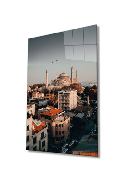 Rosyvien Istanbul, Hagia Sofija, džamija, panorama grada, staklena slika, dek...