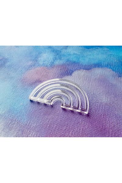 Bir Reklam Διακοσμητικό Rainbow Acrylic Plexi Ornament 30 τεμαχίων