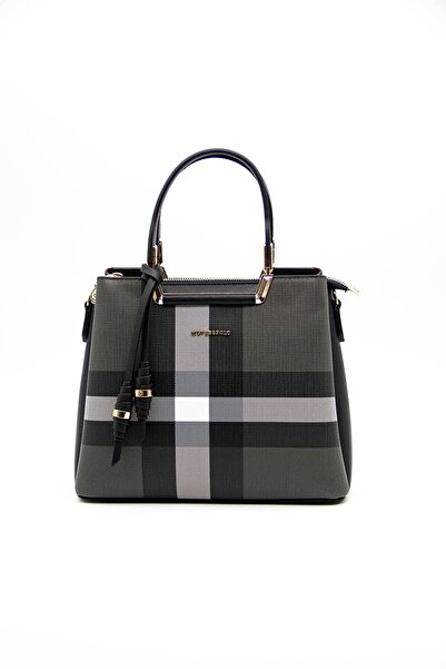 Silver Polo Черно - Черна дамска чанта SP969