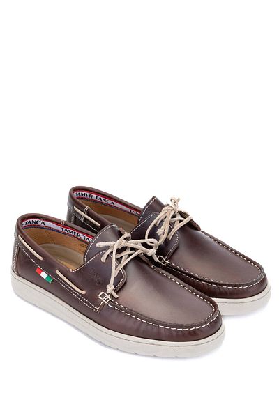 Tamer Tanca Men's Brown Genuine Leather Casual Shoes