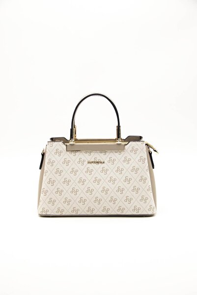 Silver Polo Bej - Kum SP913 Kadın El Çantası