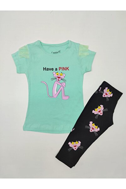 Canix Двокомпонентний комплект для дівчаток з принтом Рожевий Пантера - Рекомендується на один розмір більше