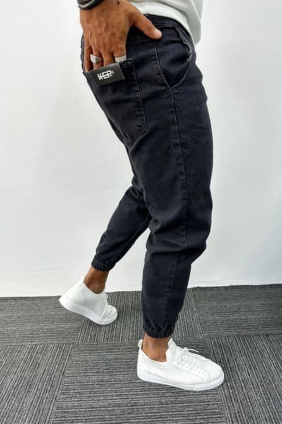 MADZEYMODA Men's Elastic Leg Lycra Smoked Jeans