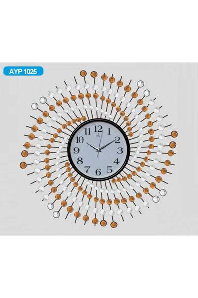 Galaxy Ayp-1025 Ferforje Ve Taşlı Duvar Saati