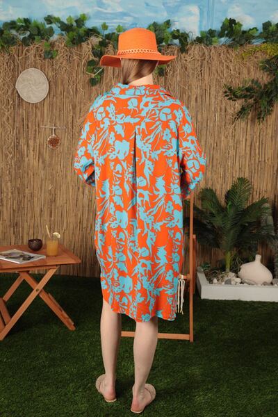 lovebox New Season Viscose Fabric Ethnic Patterned Women's Summer Shirt