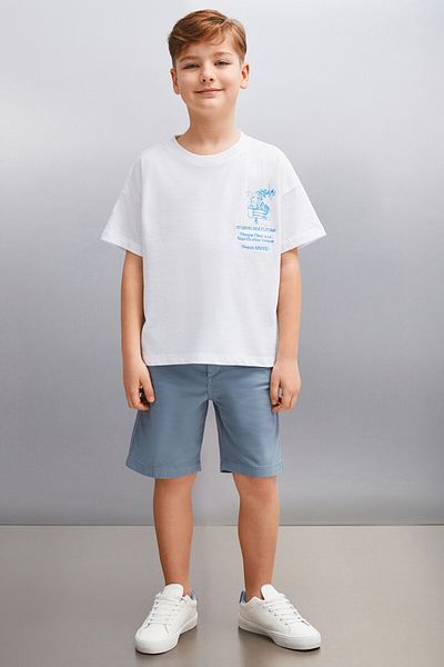 GRIMELANGE Men's White T-shirt - Davy