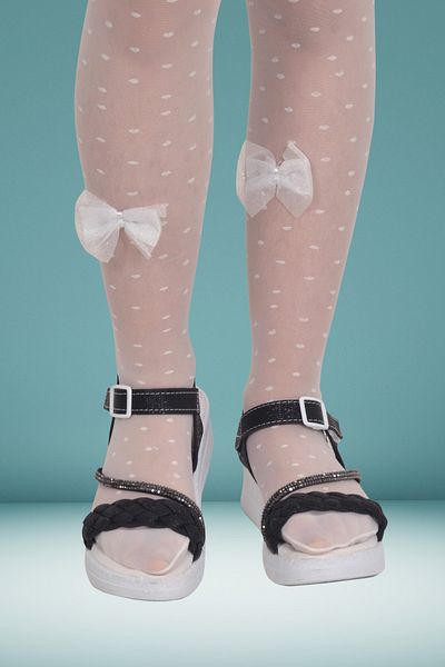 Moricha Sandale pentru fete cu talpă ortopedică - cu velcro și sclipici de vară