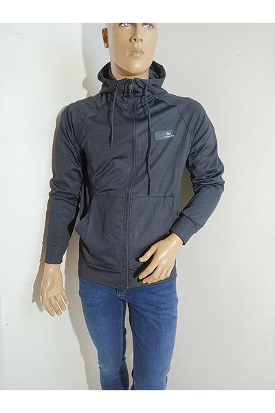 DYNAMO Φούτερ με κουκούλα Slim Fit Diver Fabric - Με φερμουάρ