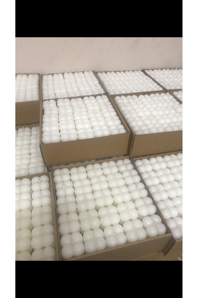 BlueDaisyCandle 100 Adet Özel Mini Bubble Mum Davet Nikah Söz Nişan Kına Hedi...