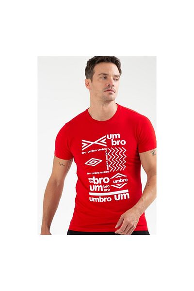 UMBRO Jax TF-0133 Men's Red T-Shirt