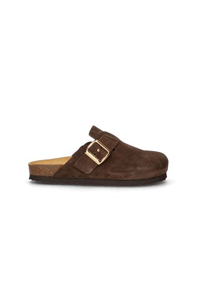 Frau Women's / Girl's Slipper 17B5 Frau SUEDE-S T.Moro (Dark Brown)