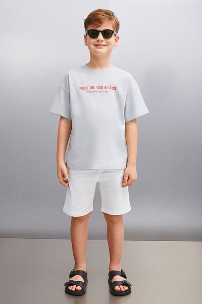 GRIMELANGE SANTO Men's Gray T-Shirt - Relaxed Fit