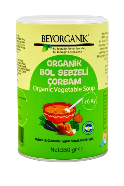BEYORGANİK Organik Ek Gıda Bol Sebzeli Çorbam 350gr (PESTİSİT VE AFLATOKSİN ANALİZLİ)