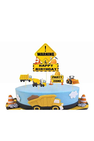 aşkın concept İnşaat  Temalı Pasta Süsü Kürdan 5 li