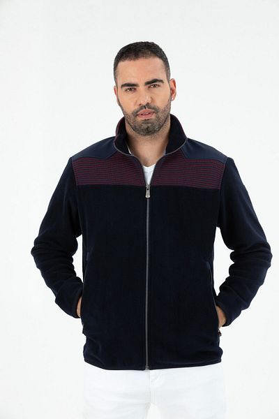 G-FOX Men's Anti-pilling Anti-pilling Cold Resistant Full Zipper Stand Collar Sweatshirt Fleece Jacket