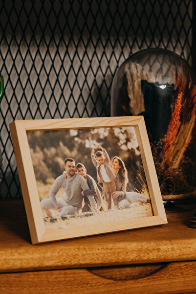 huhuli 15×21 Cm Iskandinav Ahşap Fotoğraf Çerçevesi – Dekoratif Masa & Duvar