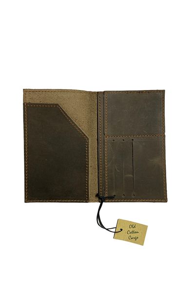 Old Cotton Vintage Leather Unisex Design Passport Holder Card Holder Wallet New Puglia