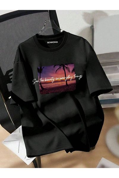 BENROMA ΠΑΛΜΙΕ ΤΥΠΩΜΕΝΟ UNISEX T-SHIRT [3-12 ετών παιδικό μπλουζάκι διαθέσιμο]