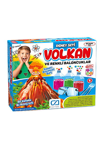 CA Games Volcano and Colorful Bubbles Fun Educational Scientific Experiment S...