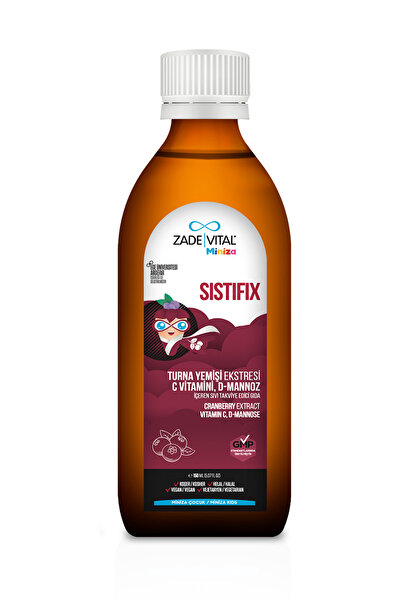Zade Vital Miniza sistifix Turna Yemişi Ekstresi, D- Mannoz, Vitamin C İçerir (3 KUTU)