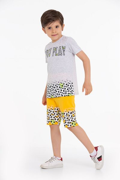 CiciTime Çocuk Modası Boy's Casual Set - Summer Shorts and Capris