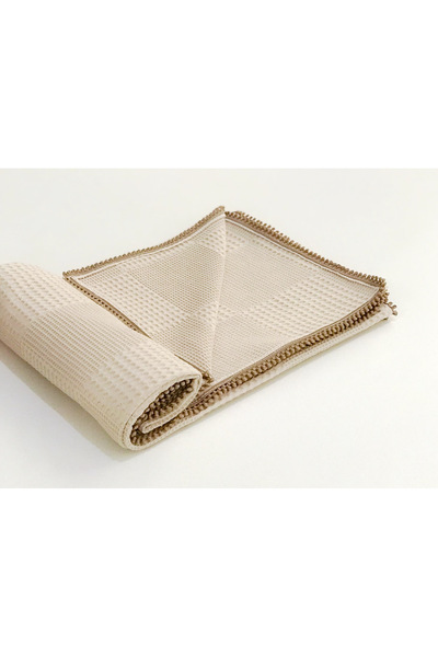 grow with muslin %100 Pamuk Çok Amaçlı Petek Pike Battaniye (80x100)