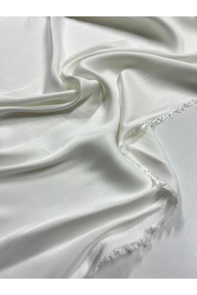 Kumaş sever White Silk Satin Fabric Double Width Meter