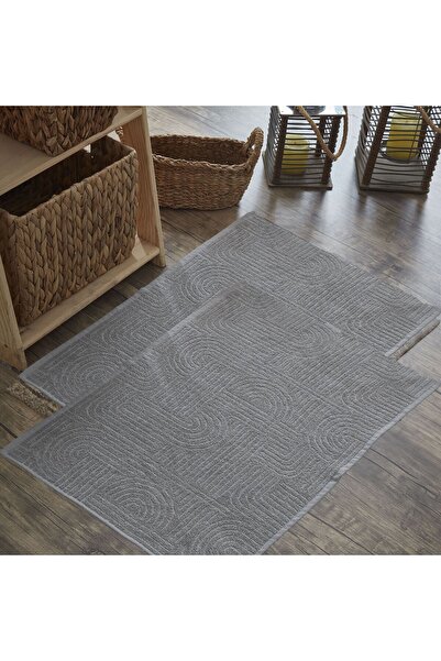 Fushia 2'Li Ayak Havlusu I Banyo Paspası I Abdest Paspası I 50x70cm 2 Adet