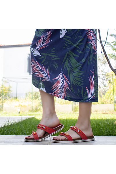 CONSUELO Papuci de damă din piele ortopedică 11201