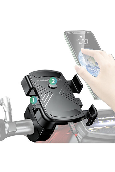 Knmaster Tt-600u Tüm Motosikletlere Uyumlu Usb’li Telefon Tutucu