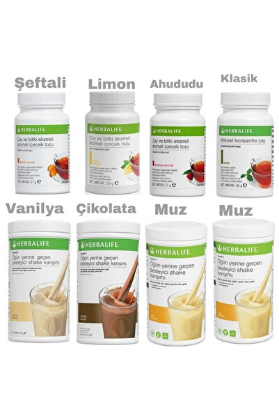 Herbalife 4aylık Ekonomik Set- 4shake-4 Adet 50 gr Bitkisel Çay