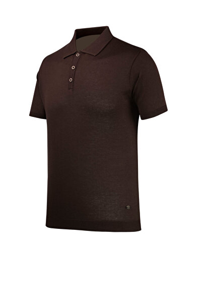 Çizgi Triko Men's Summer Knitwear Polo Collar Regular Fit