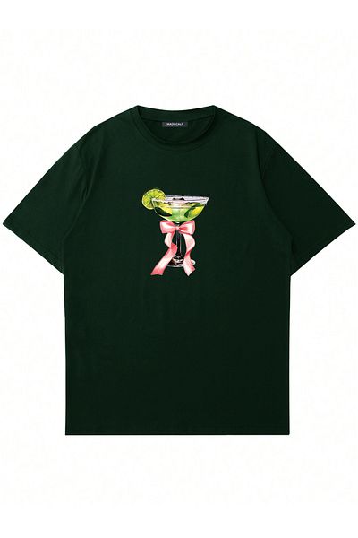 Mad&Calf Μπλουζάκι Unisex Lime Cocktail με στάμπα με λαιμόκοψη