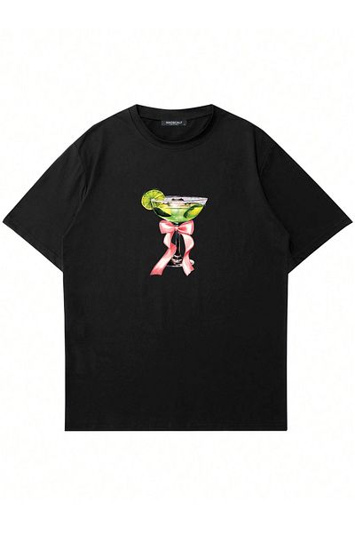 Mad&Calf Μπλουζάκι Unisex Lime Cocktail με στάμπα με λαιμόκοψη