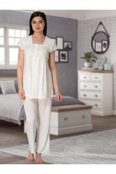 LOHOUSE Ecru Color Maternity Maternity Pajama Set - Effort