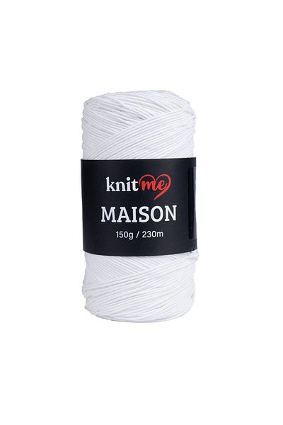 knitme 5 Λευκές τσάντες Maison - Σχοινί αξεσουάρ KNM03