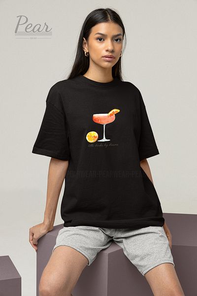 Pear Wear Μπλουζάκι Oversize με στάμπα κύλικας