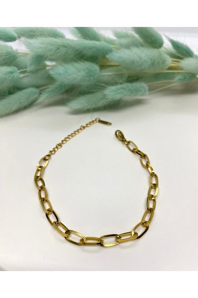 staınless steel Steel Paperclip Chain Bracelet