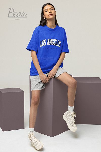 Pear Wear Μπλουζάκι Los Angeles Printed Oversize