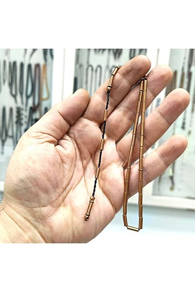 OltutaşıMarket Model de tăiere Bronz Culoare Hematit Stone Tesbih 3 x 9 mm